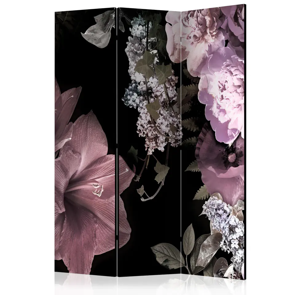 ⁨3-piece screen - Flowers from the past [Room Dividers] (size 135x172)⁩ at Wasserman.eu