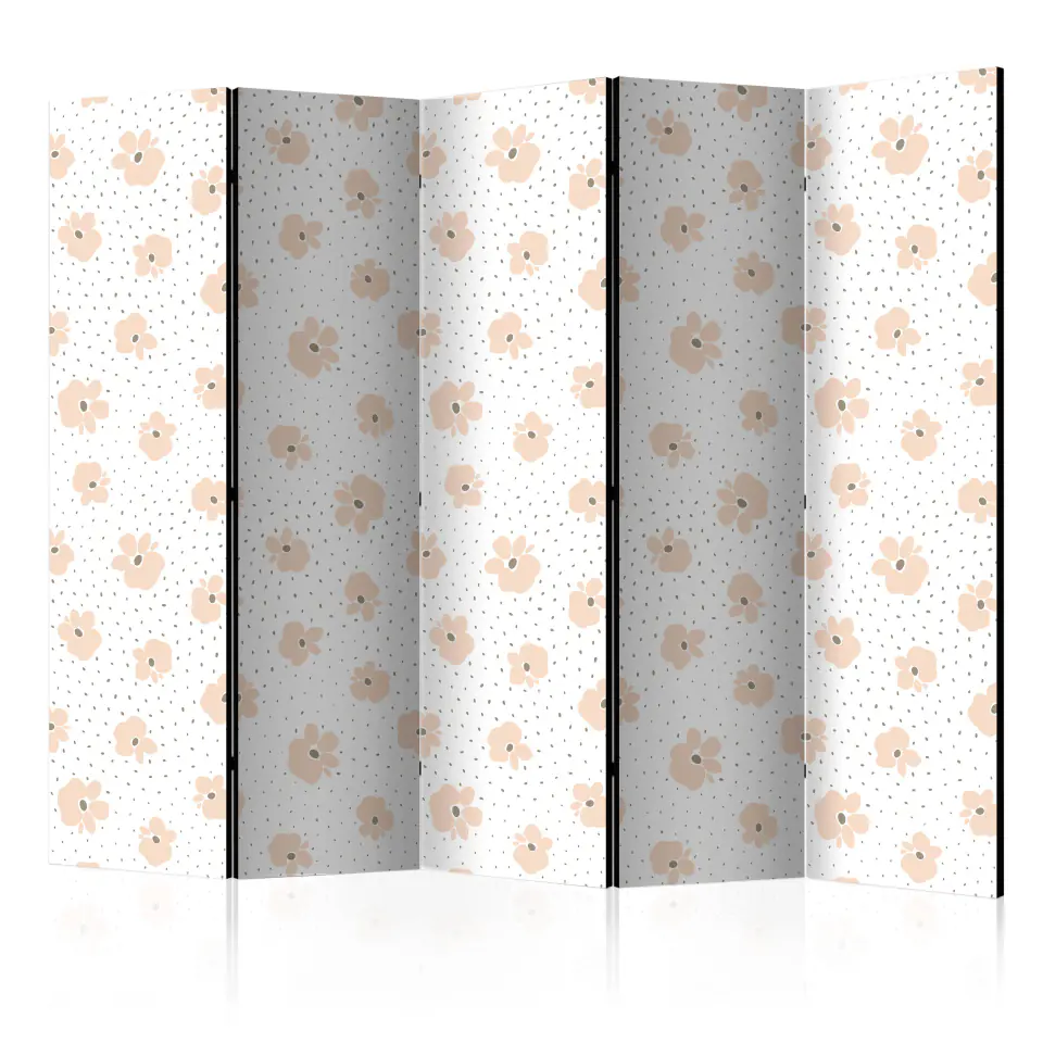 ⁨Parawan - Dziecięce kwiatki II [Room Dividers] (rozmiar 225x172, wykończenie Dwustronny)⁩ w sklepie Wasserman.eu