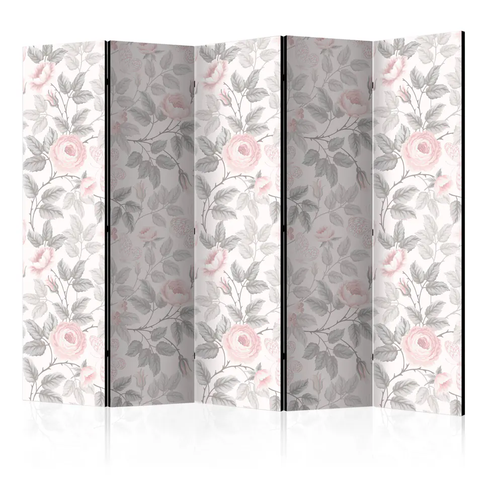 ⁨Screen 5-piece - Watercolor roses II [Room Dividers] (size 225x172)⁩ at Wasserman.eu