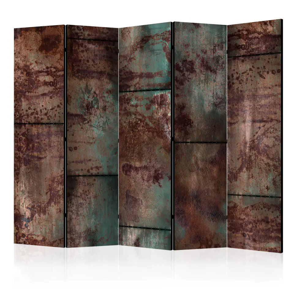 ⁨5-piece screen - Dark sheet II [Room Dividers] (size 225x172)⁩ at Wasserman.eu