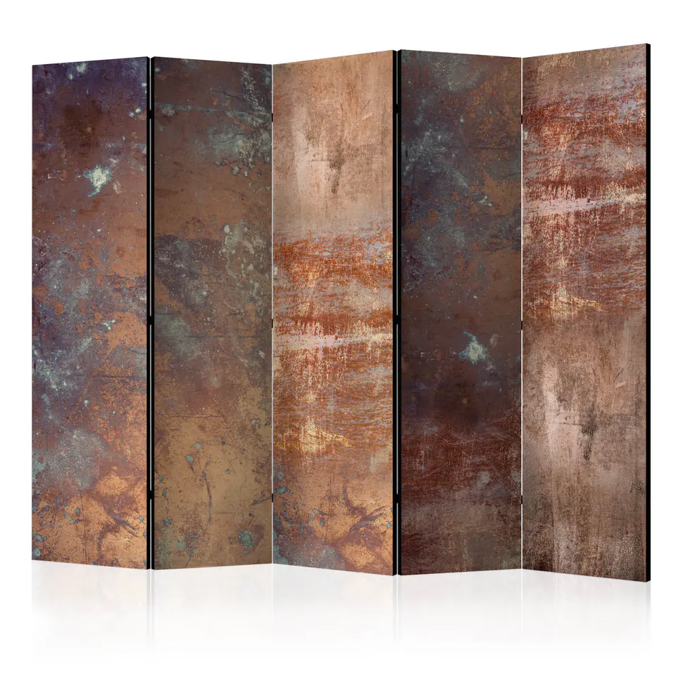 ⁨5-piece screen - Rusty plate II [Room Dividers] (size 225x172)⁩ at Wasserman.eu