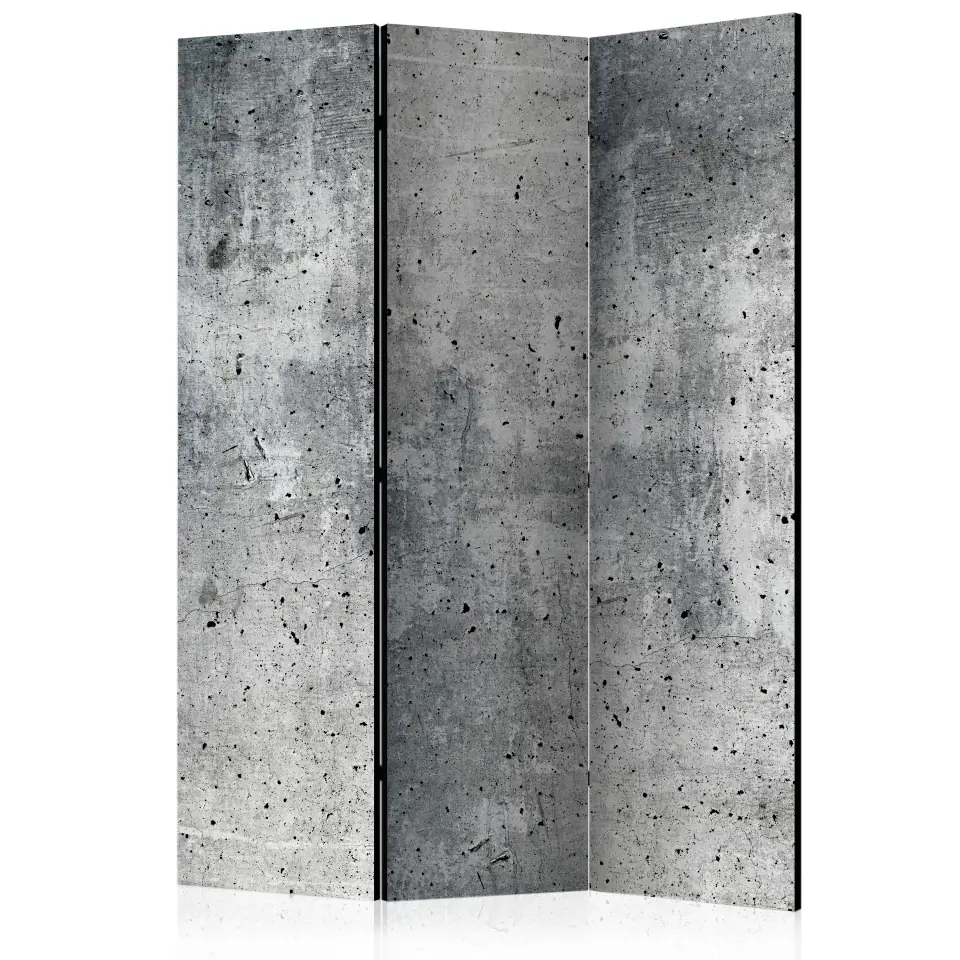 ⁨3-piece screen - Fresh concrete [Room Dividers] (size 135x172)⁩ at Wasserman.eu