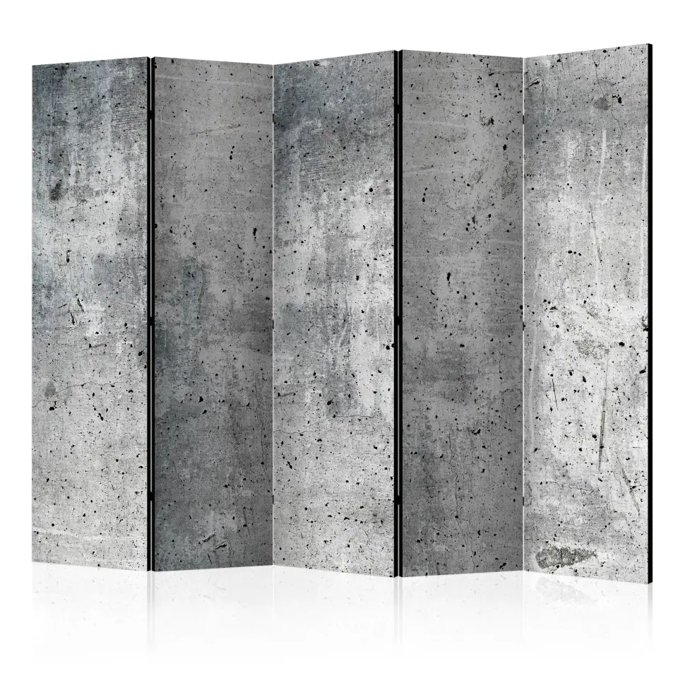 ⁨5-piece screen - Fresh concrete II [Room Dividers] (size 225x172)⁩ at Wasserman.eu