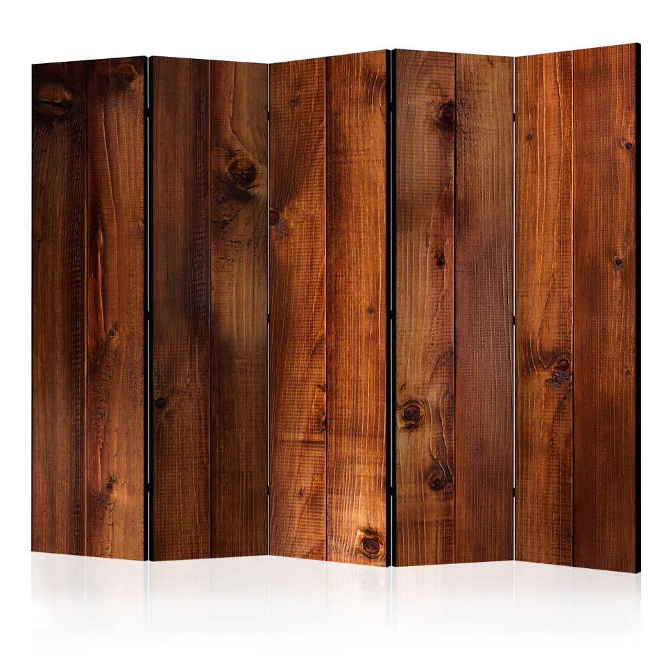 ⁨5-piece screen - Pine board II [Room Dividers] (size 225x172)⁩ at Wasserman.eu