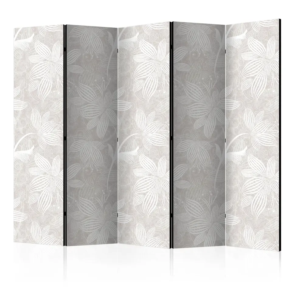 ⁨Parawan - Kwiatowe elementy II [Room Dividers] (rozmiar 225x172, wykończenie Dwustronny)⁩ w sklepie Wasserman.eu