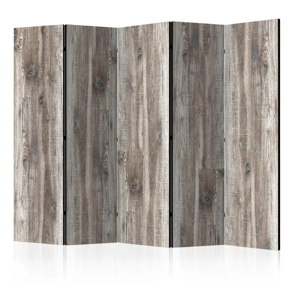 ⁨Screen 5-piece - Stylish wood II [Room Dividers] (size 225x172)⁩ at Wasserman.eu