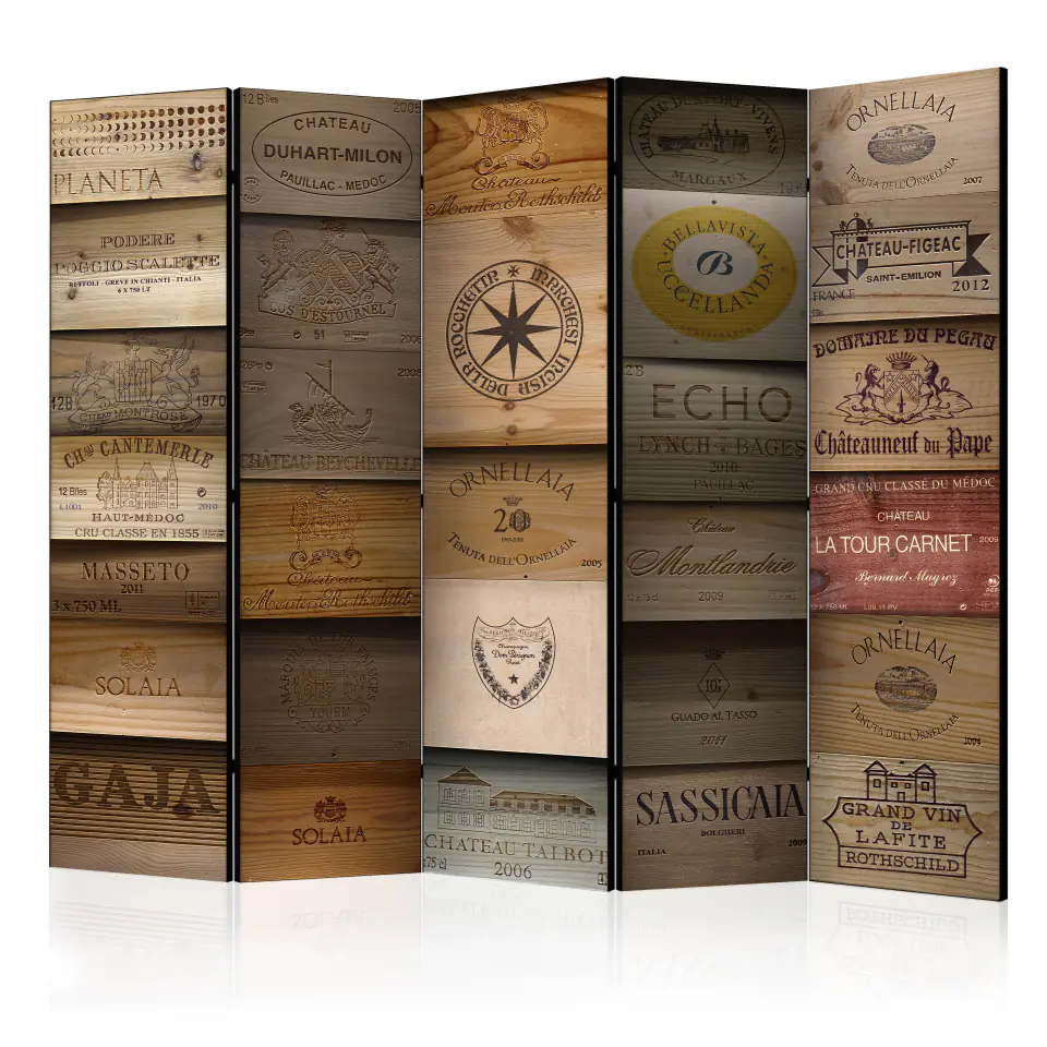 ⁨5-piece screen - Old Vineyard II [Room Dividers] (size 225x172)⁩ at Wasserman.eu