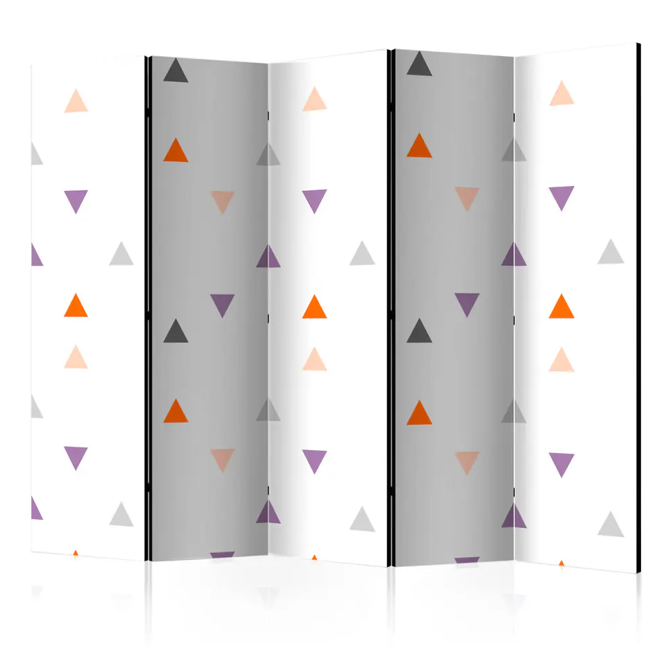 ⁨5-piece screen - Rain of triangles II [Room Dividers] (size 225x172)⁩ at Wasserman.eu