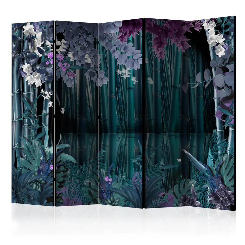 ⁨5-piece screen - Mysterious Night II [Room Dividers] (size 225x172)⁩ at Wasserman.eu