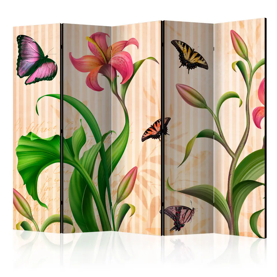 ⁨5-piece screen - Vintage - Spring II [Room Dividers] (size 225x172)⁩ at Wasserman.eu
