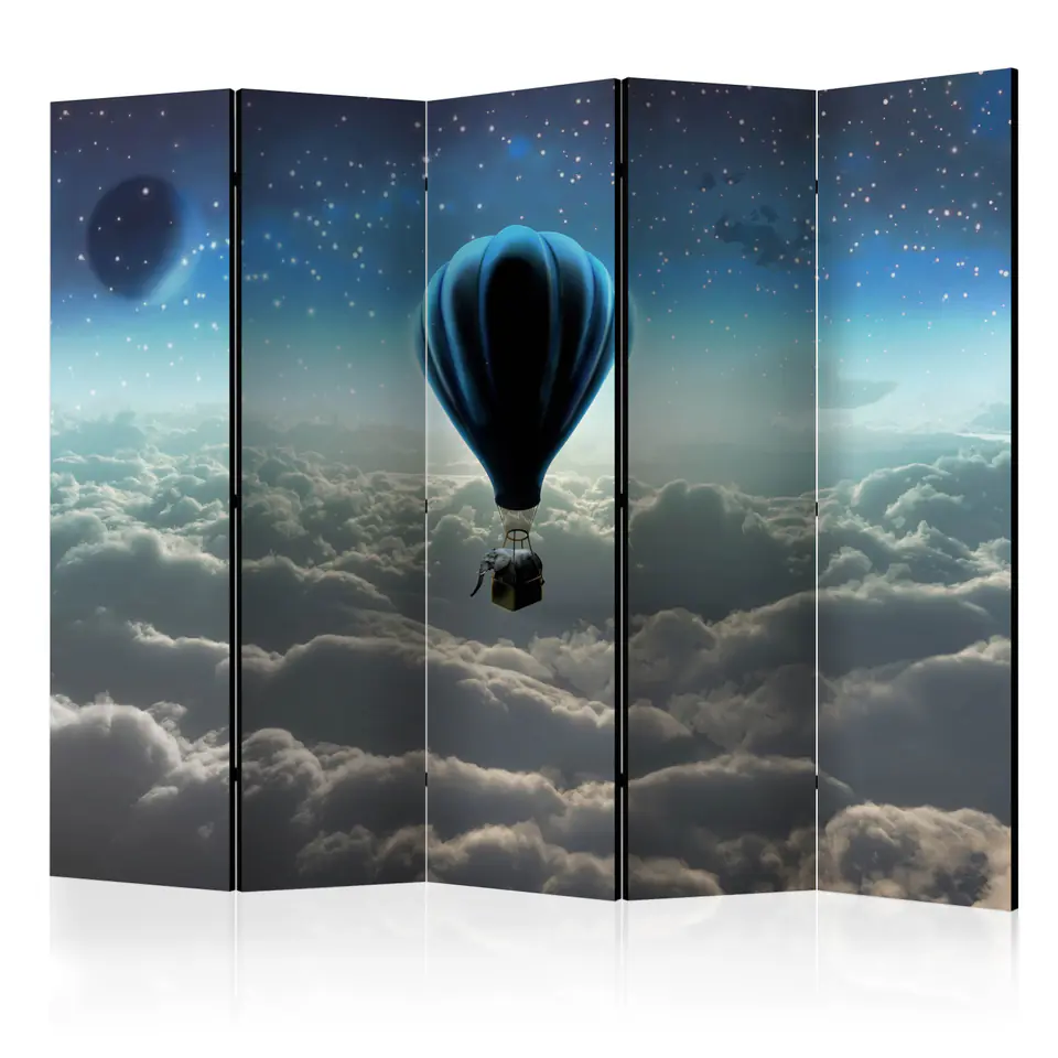 ⁨5-piece screen - Night Expedition II [Room Dividers] (size 225x172)⁩ at Wasserman.eu
