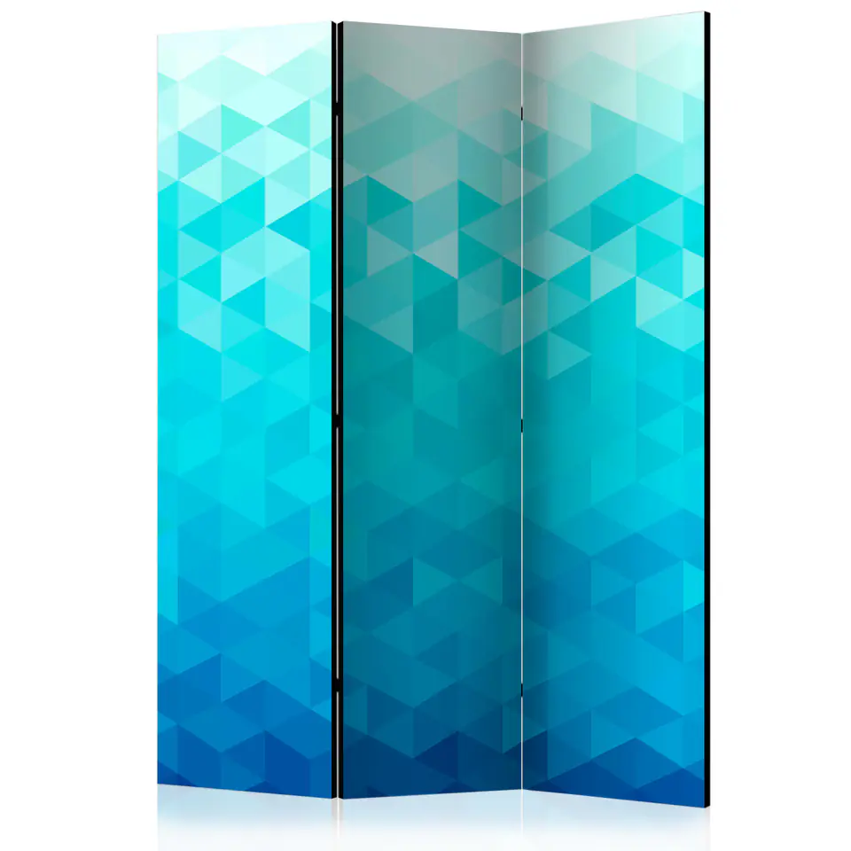 ⁨Parawan - Lazurowy piksel [Room Dividers] (rozmiar 135x172, wykończenie Dwustronny)⁩ w sklepie Wasserman.eu