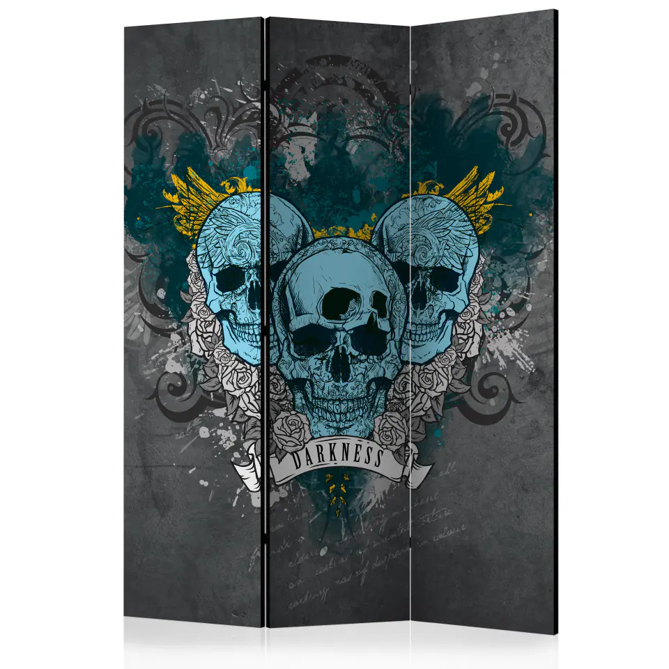 ⁨3-piece screen - Darkness [Room Dividers] (size 135x172)⁩ at Wasserman.eu