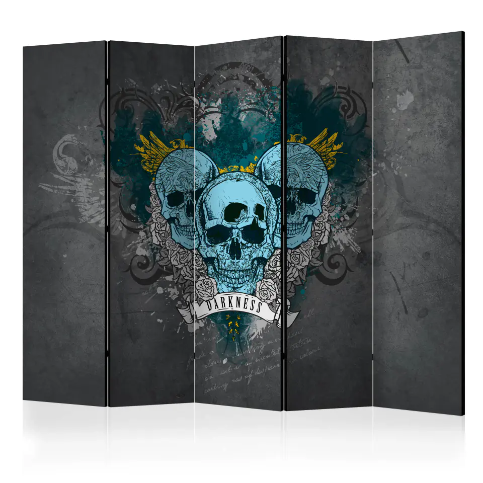 ⁨5-piece screen - Darkness II [Room Dividers] (size 225x172)⁩ at Wasserman.eu