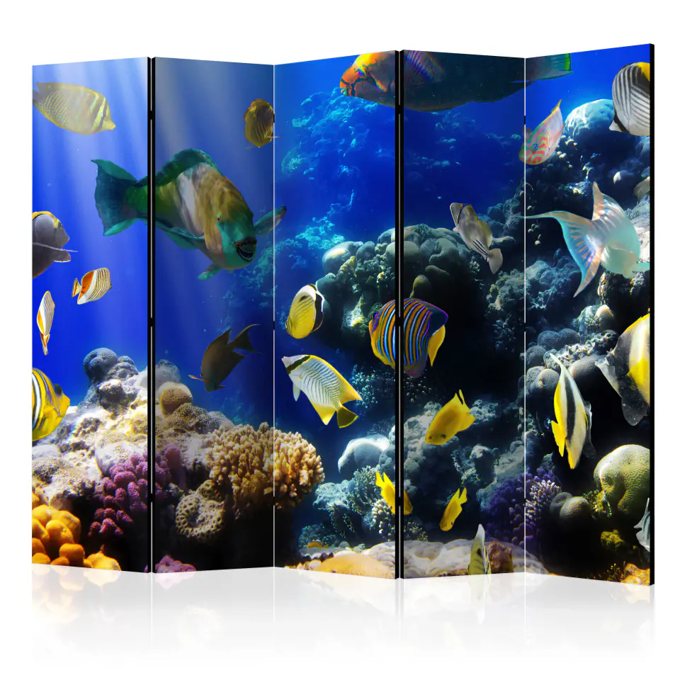 ⁨5-piece screen - Underwater Adventure II [Room Dividers] (size 225x172)⁩ at Wasserman.eu