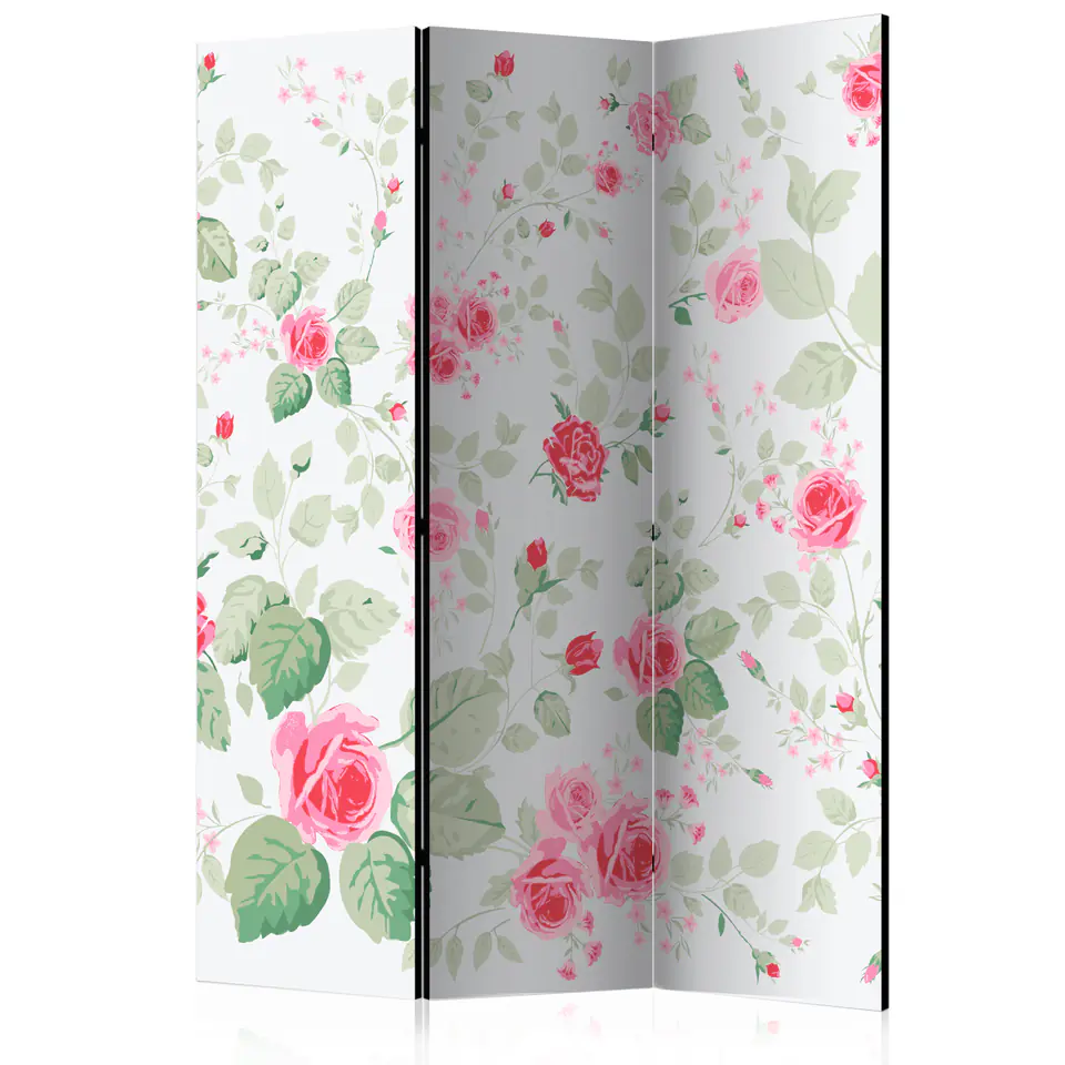 ⁨3-piece screen - Rose pleasures [Room Dividers] (size 135x172)⁩ at Wasserman.eu