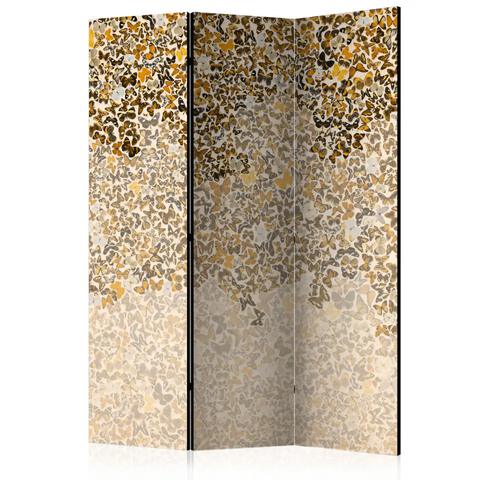 ⁨3-piece screen - Art and butterflies [Room Dividers] (size 135x172)⁩ at Wasserman.eu