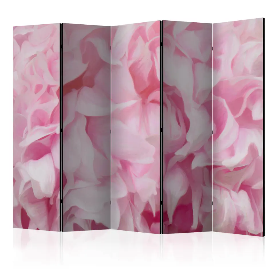 ⁨5-piece screen - azalea (pink) II [Room Dividers] (size 225x172)⁩ at Wasserman.eu