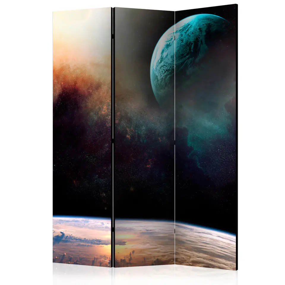 ⁨Screen 3-piece - Like being on another planet [Room Dividers] (size 135x172)⁩ at Wasserman.eu