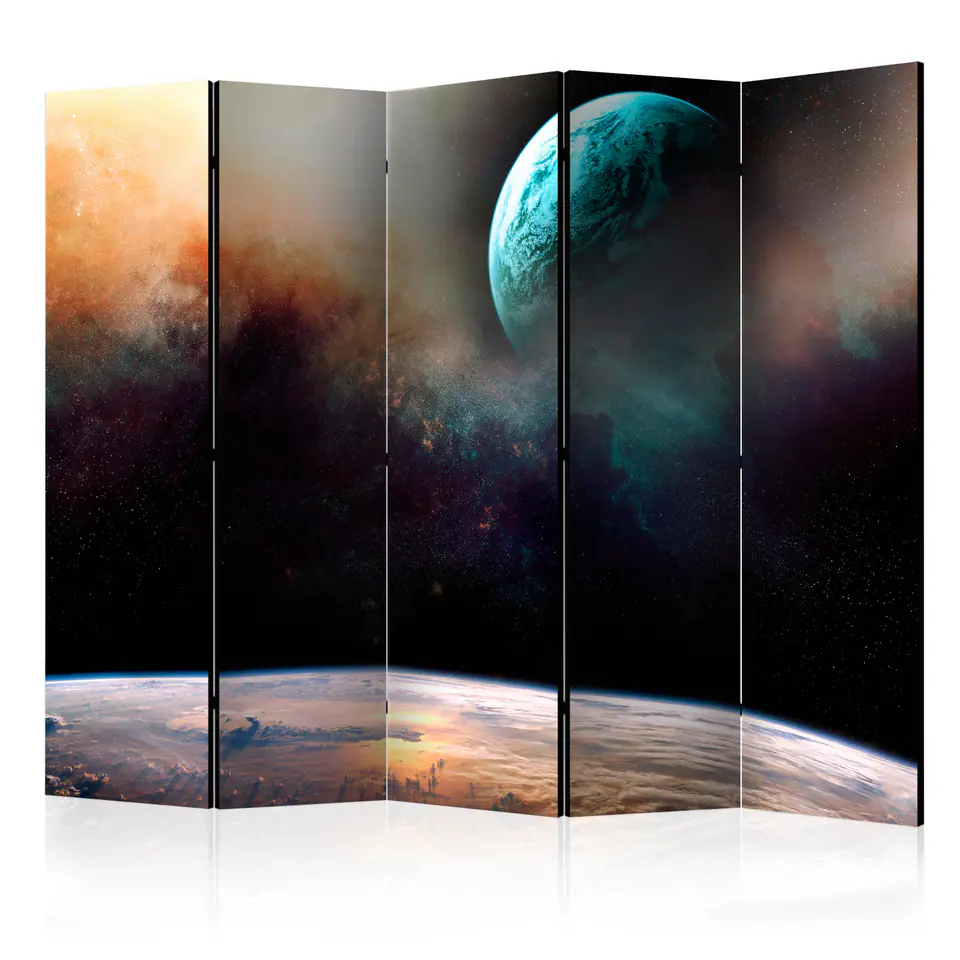 ⁨5-piece screen - Like being on another planet II [Room Dividers] (size 225x172)⁩ at Wasserman.eu