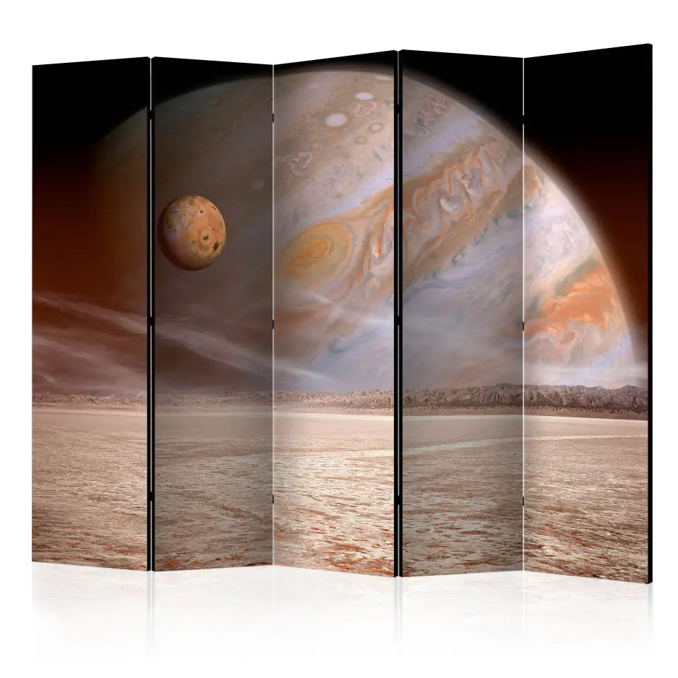 ⁨5-piece screen - Small and large planet II [Room Dividers] (size 225x172)⁩ at Wasserman.eu