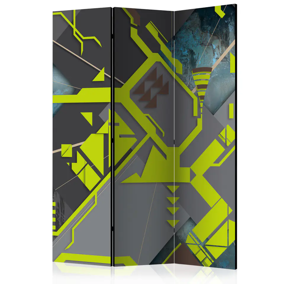 ⁨3-piece screen - Dynamic paths [Room Dividers] (size 135x172)⁩ at Wasserman.eu