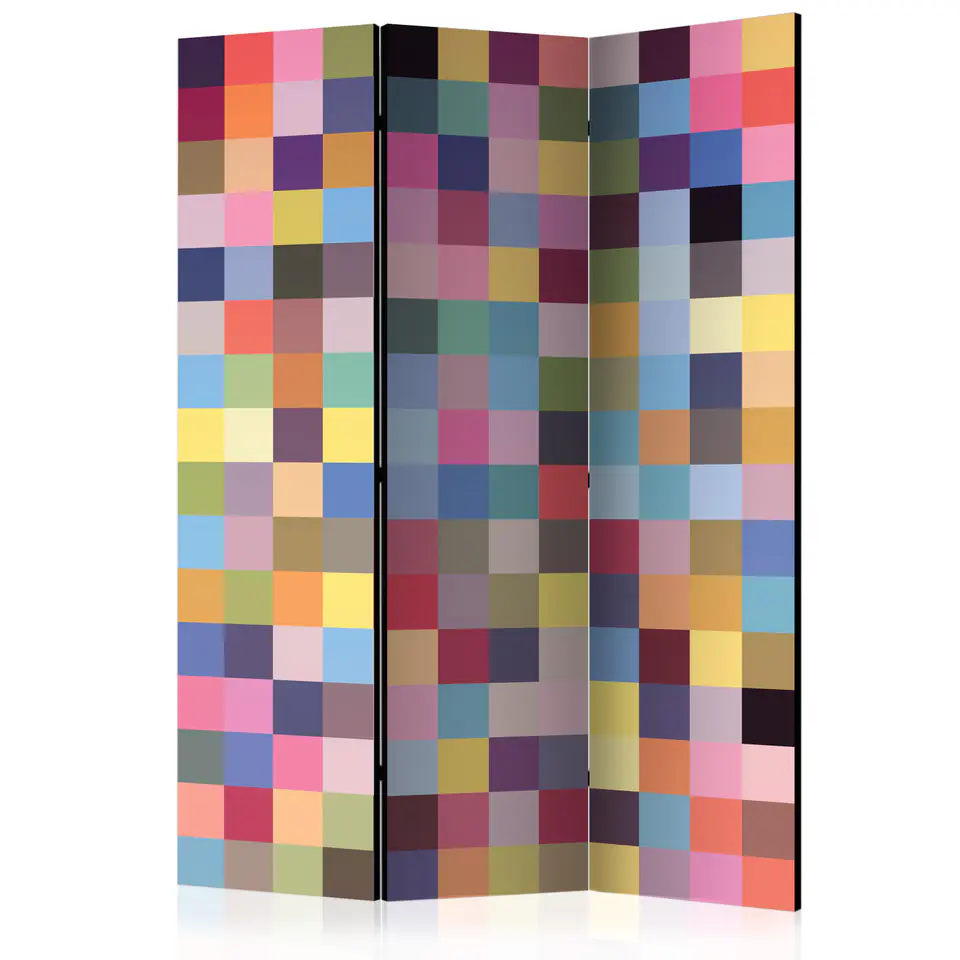 ⁨3-piece screen - The whole range of colors [Room Dividers] (size 135x172)⁩ at Wasserman.eu