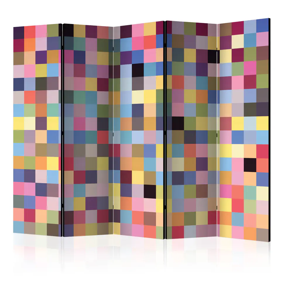 ⁨5-piece screen - The whole range of colors II [Room Dividers] (size 225x172)⁩ at Wasserman.eu