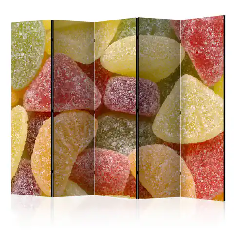 ⁨Screen 5-piece - Tasty jellies II [Room Dividers] (size 225x172)⁩ at Wasserman.eu
