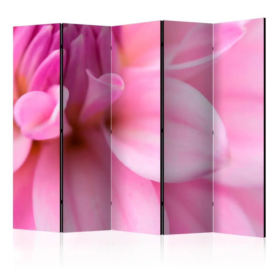 ⁨5-piece screen - Floral petals - dahlia II [Room Dividers] (size 225x172)⁩ at Wasserman.eu