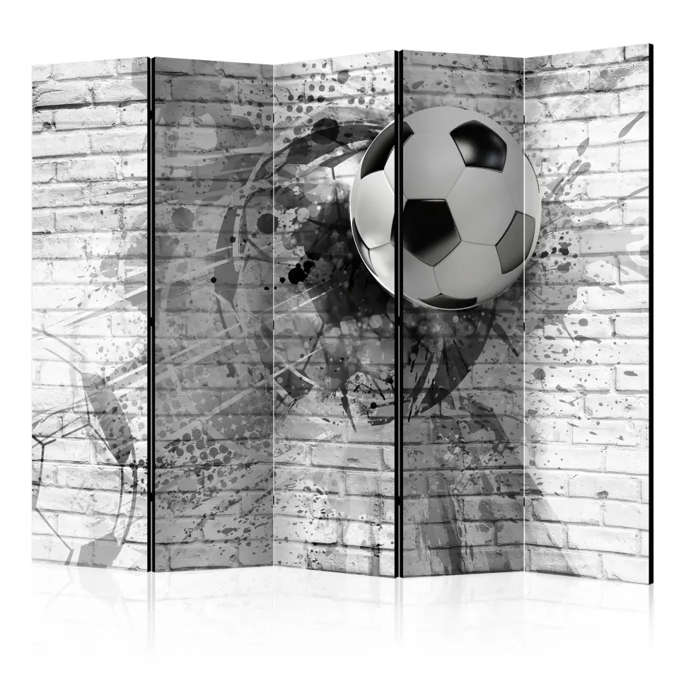 ⁨Parawan - Dynamika futbolu II [Room Dividers] (rozmiar 225x172, wykończenie Dwustronny)⁩ w sklepie Wasserman.eu