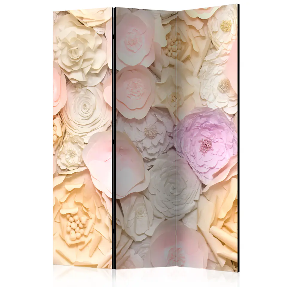 ⁨Screen 3-piece - Bouquet of flowers [Room Dividers] (size 135x172)⁩ at Wasserman.eu