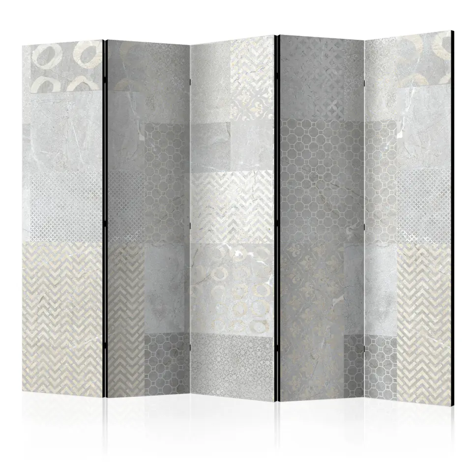 ⁨5-piece screen - Tiles II [Room Dividers] (size 225x172)⁩ at Wasserman.eu