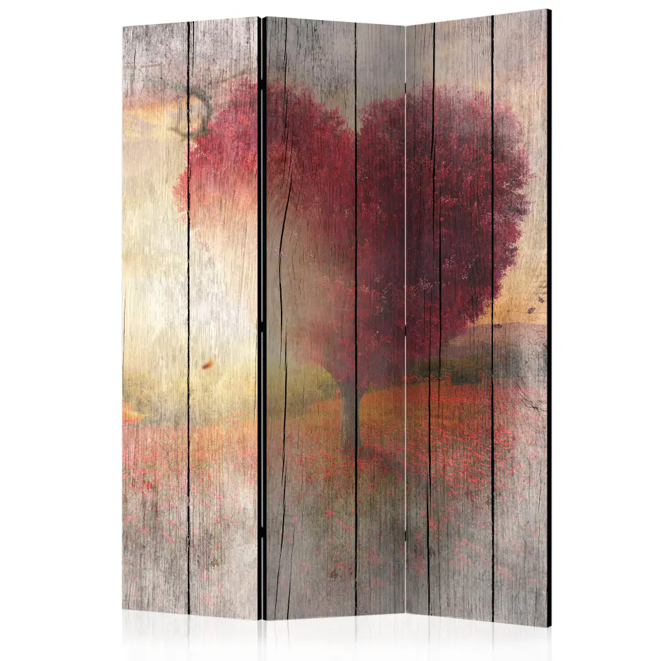 ⁨Parawan - Jesienna miłość [Room Dividers] (rozmiar 135x172, wykończenie Dwustronny)⁩ w sklepie Wasserman.eu