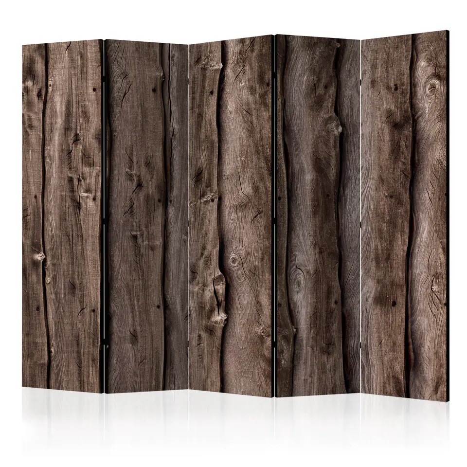 ⁨5-piece screen - Wooden melody II [Room Dividers] (size 225x172)⁩ at Wasserman.eu