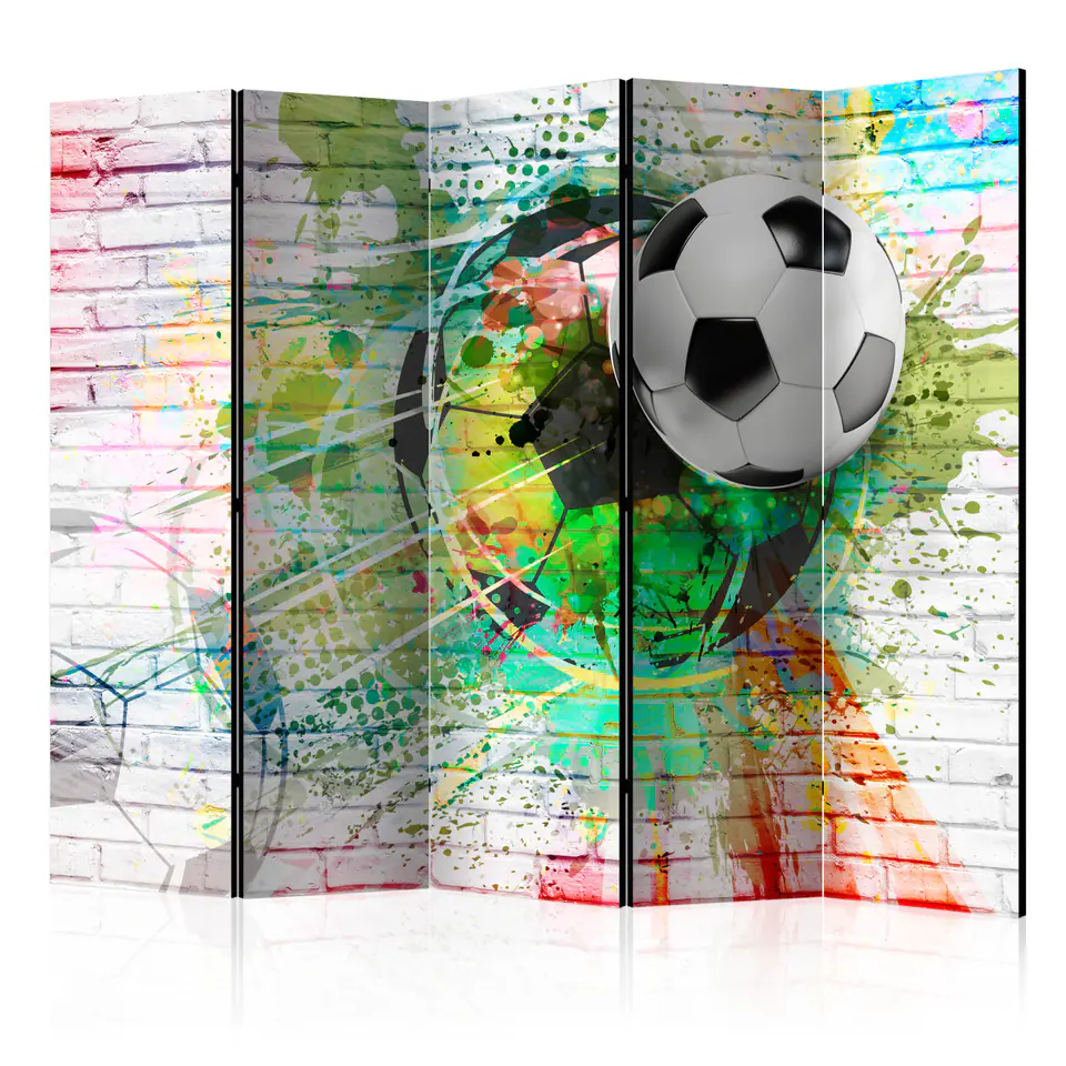 ⁨5-piece screen - Colorful sport II [Room Dividers] (size 225x172)⁩ at Wasserman.eu