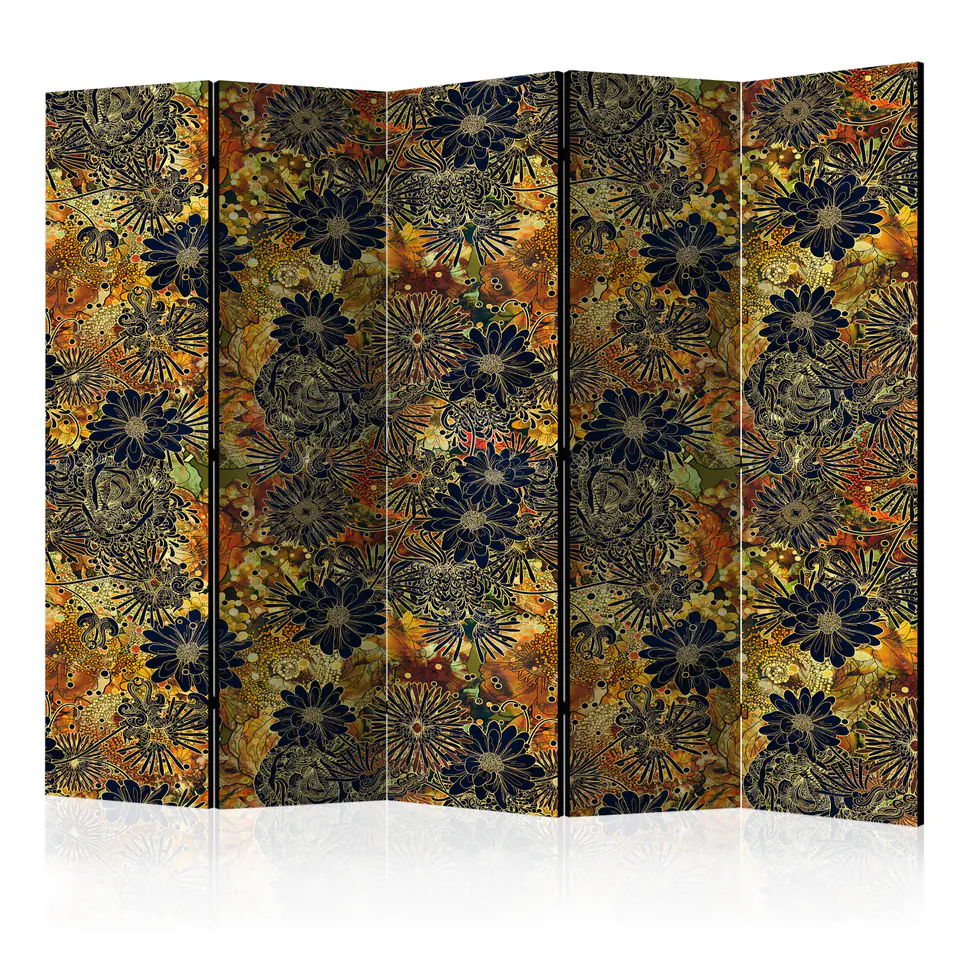 ⁨5-piece screen - Flowery Madness II [Room Dividers] (size 225x172)⁩ at Wasserman.eu