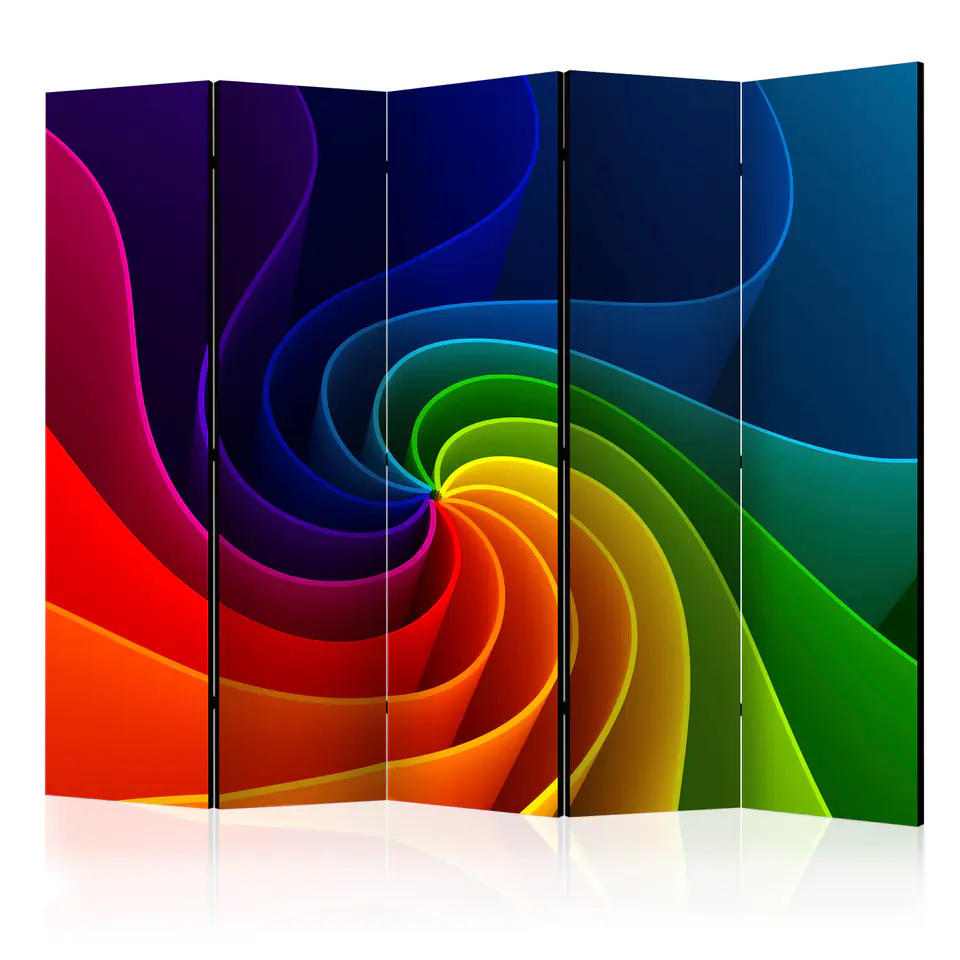 ⁨5-piece screen - Colored Pinwheel II [Room Dividers] (size 225x172)⁩ at Wasserman.eu