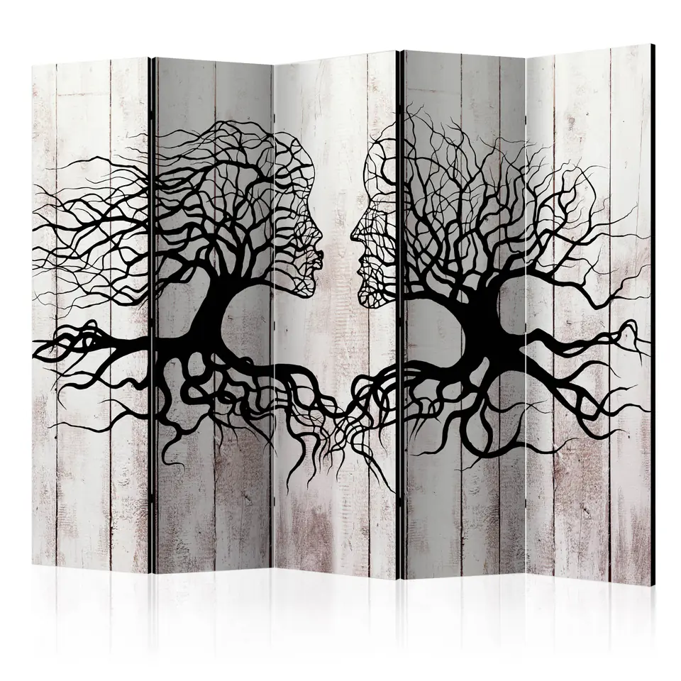 ⁨Screen 5-piece - Kiss of the Trees II [Room Dividers] (size 225x172)⁩ at Wasserman.eu