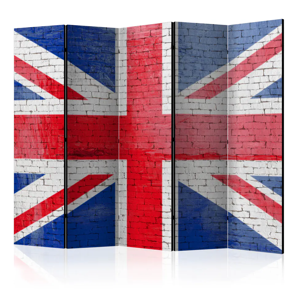 ⁨5-piece screen - British Flag II [Room Dividers] (size 225x172)⁩ at Wasserman.eu