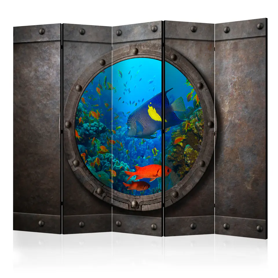 ⁨5-piece screen - Submarine Window II [Room Dividers] (size 225x172)⁩ at Wasserman.eu