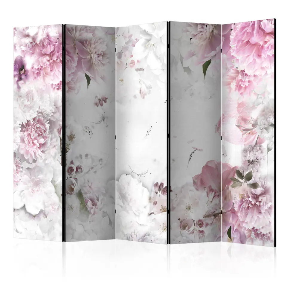 ⁨5-piece screen - Dancing Peonies II [Room Dividers] (size 225x172)⁩ at Wasserman.eu