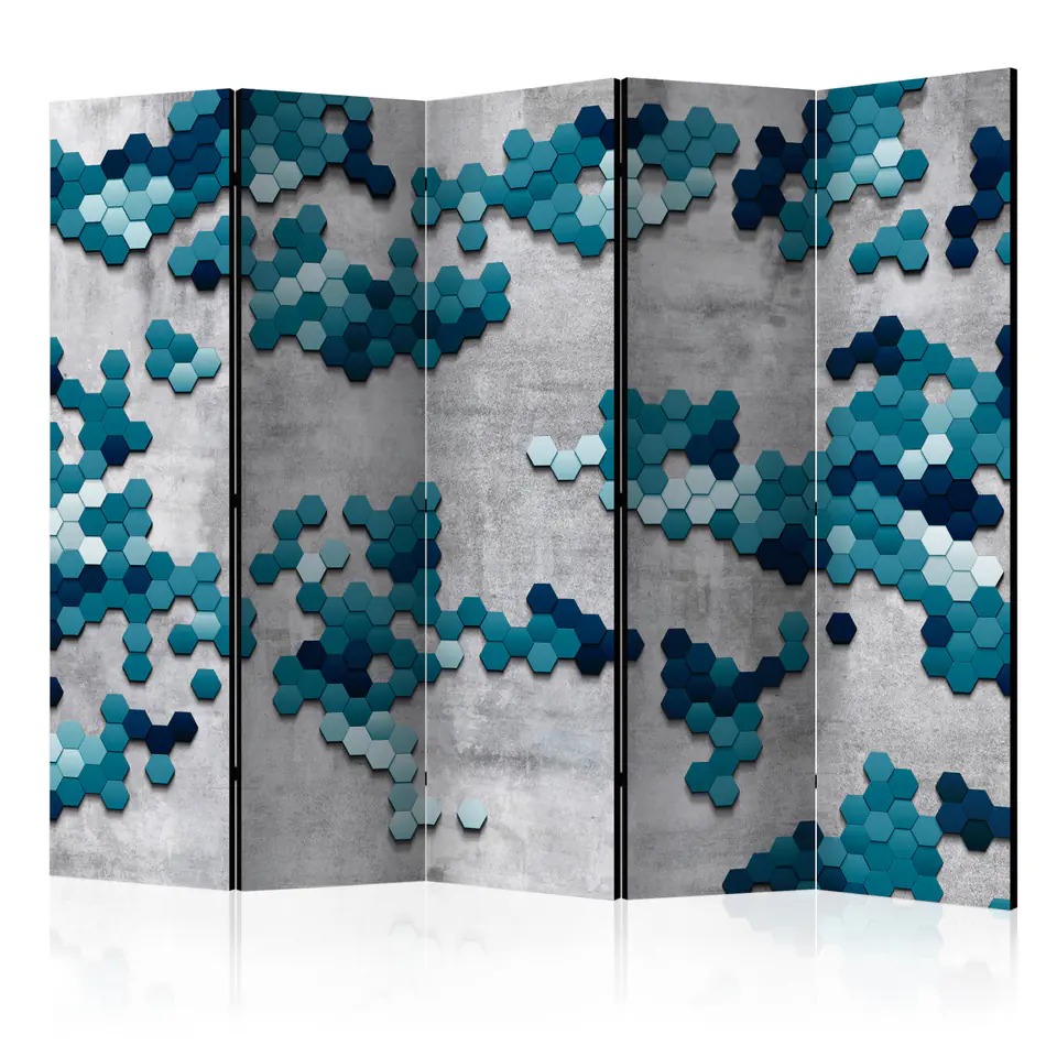 ⁨5-piece screen - Sea Puzzle II [Room Dividers] (size 225x172)⁩ at Wasserman.eu