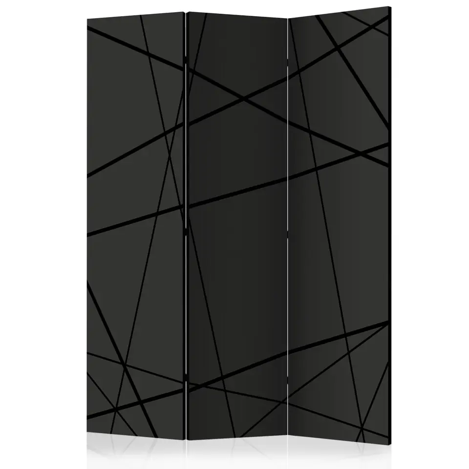 ⁨Parawan - Ciemne skrzyżowanie [Room Dividers] (rozmiar 135x172, wykończenie Jednostronny)⁩ w sklepie Wasserman.eu