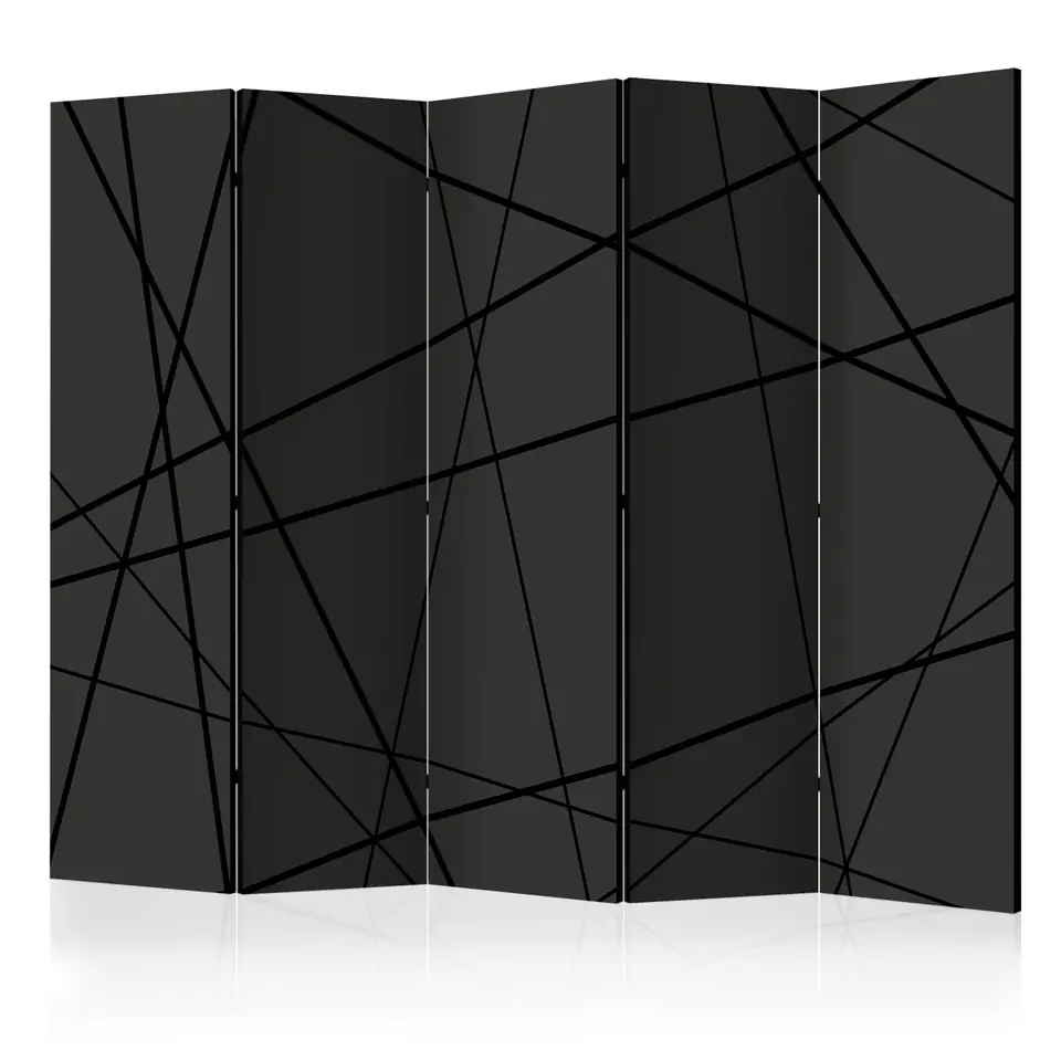 ⁨5-piece screen - Dark intersection II [Room Dividers] (size 225x172)⁩ at Wasserman.eu