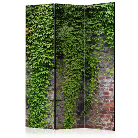 ⁨3-piece screen - Bricks and ivy [Room Dividers] (size 135x172)⁩ at Wasserman.eu