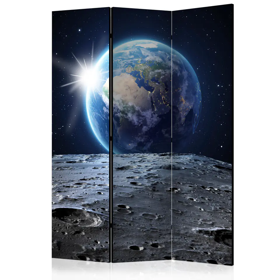 ⁨3-piece screen - Blue Planet View [Room Dividers] (size 135x172)⁩ at Wasserman.eu