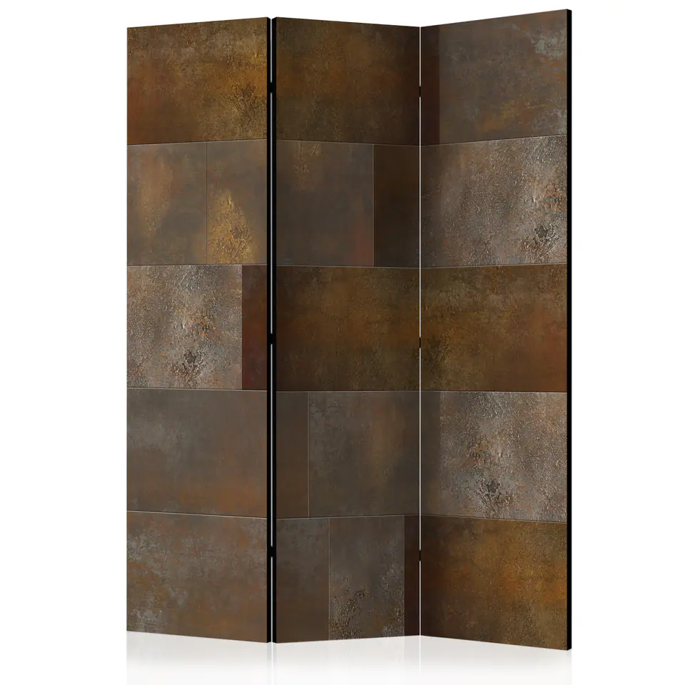 ⁨Parawan - Złota kaskada [Room Dividers] (rozmiar 135x172, wykończenie Dwustronny)⁩ w sklepie Wasserman.eu