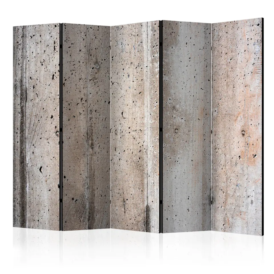 ⁨5-piece screen - Old concrete II [Room Dividers] (size 225x172)⁩ at Wasserman.eu