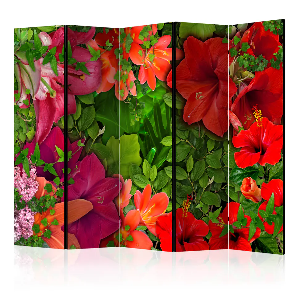 ⁨5-piece screen - Lilac serenade II [Room Dividers] (size 225x172)⁩ at Wasserman.eu